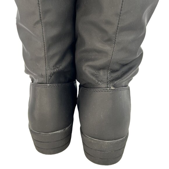 Judith Sport Faux Fur Lined Black Winter Snow Boots Womens 9M Snowflake Design - Picture 6 of 16